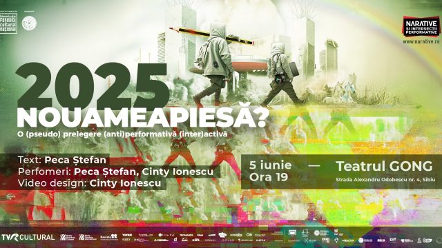 2025: Nouameapiesă?, un spectacol în care publicul însuși participă live, pe 5 iunie la Teatrul Gong din Sibiu