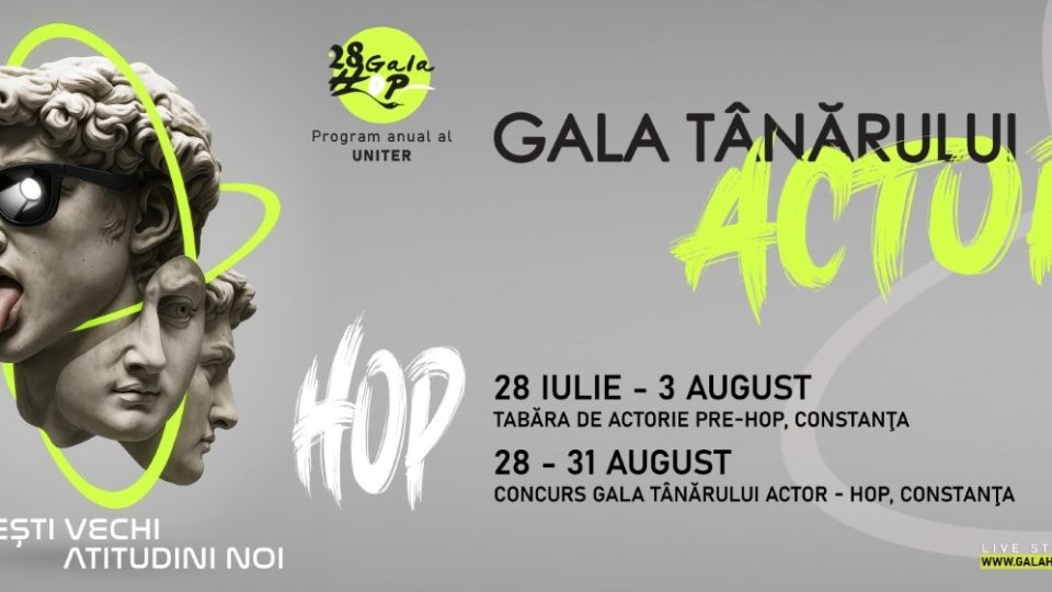 Gala Tânărului Actor 2025: Teatrul antic reinterpretat de tineri actori, sub privirea unui juriu de elită